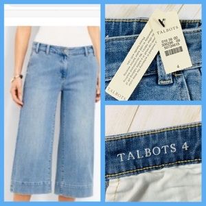 Talbots NEW Denim Deck Pants